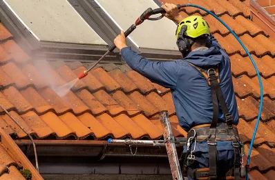 Démoussage et hydrofuge de toiture à Montfalcon